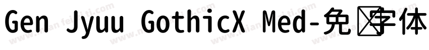 Gen Jyuu GothicX Med字体转换